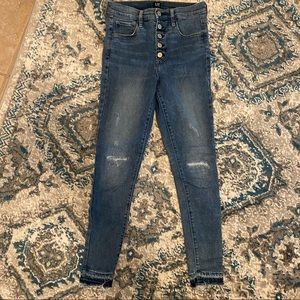 Gap unfinished hem jeans!